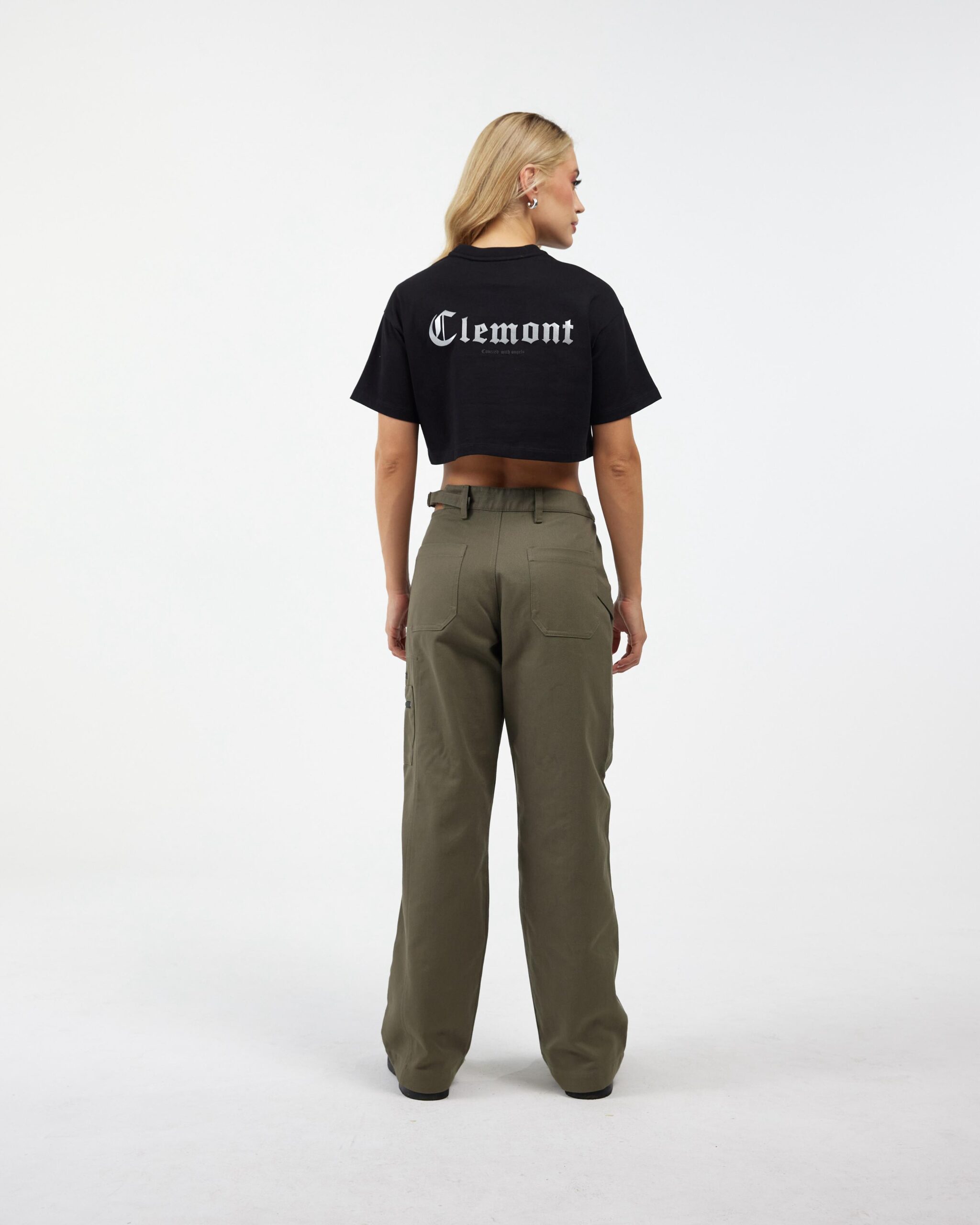 CROP TOP RAGGIANTE NEGRO - Imagen 3