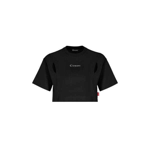 CROP TOP RAGGIANTE NEGRO